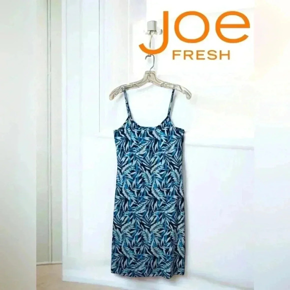 NWOT, Joe Fresh, Night Cami With Built-In Bra, Medium, Blue & White 🌙 - Picture 1 of 7